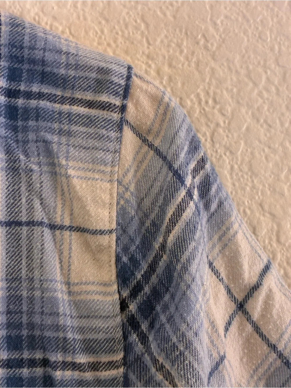 Hollister blue plaid